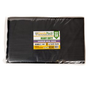 GardaPack® Heavy-Duty 11"x18.5" Clear-Black 5 Mil Vacuum Seal Bags (50 Count)