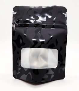 GardaPack® Mylar Bags 4″×5″ Black Camouflage Pattern with Window