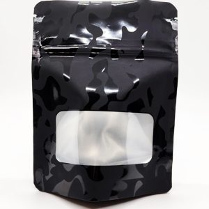 GardaPack® Mylar Bags 4"×5" Black Camouflage Pattern with Window