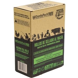 GardaPack® Prime 8"x20' All-Black Vacuum Seal Rolls (2-Pack)